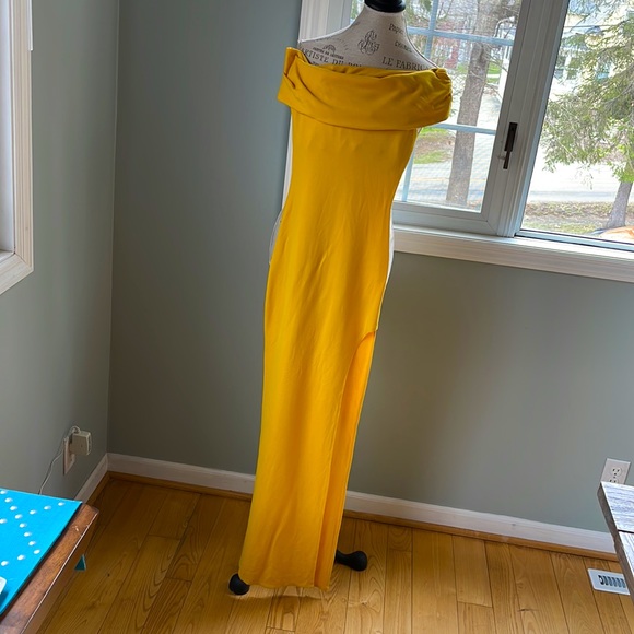 Lovers & Friends off the shoulder high-slit maxi dress NWT Size XS - Picture 8 of 15